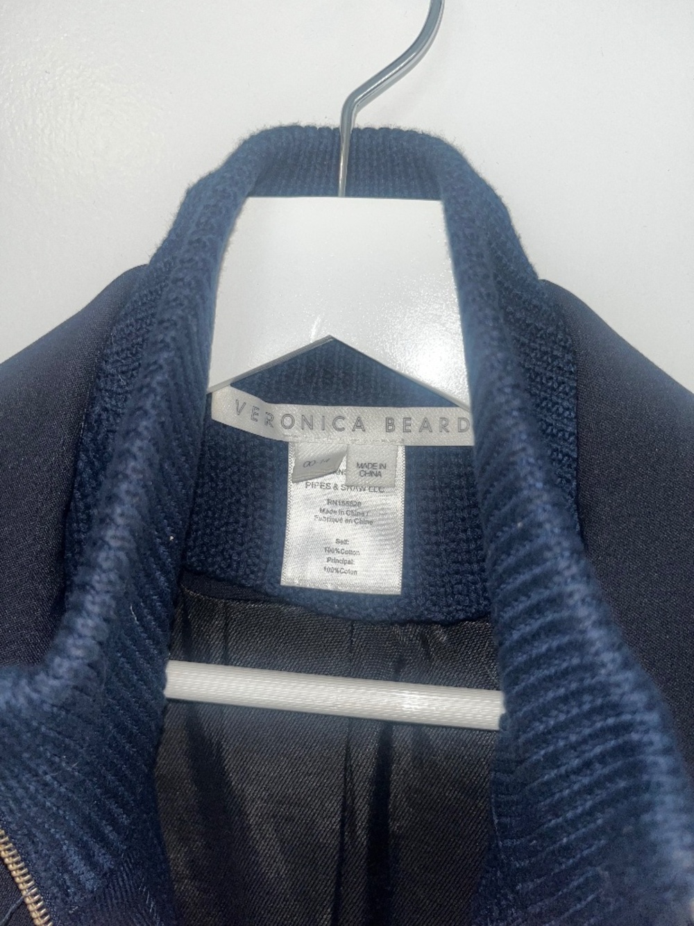 Veronica Beard Sharkskin Jkt - Double Flap